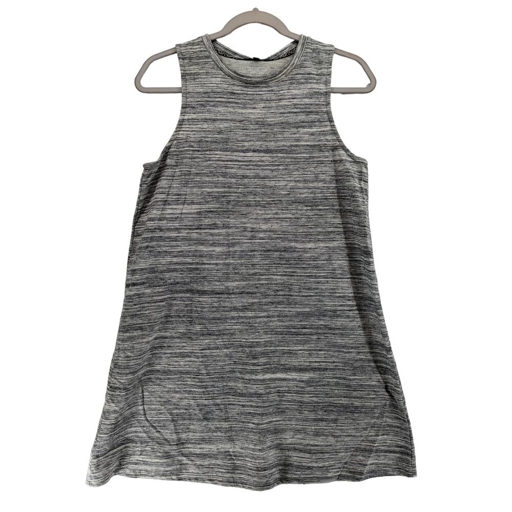 One Clothing Tank Dress Small Heather Gray Sleeveless Micro Mini Casual Staple